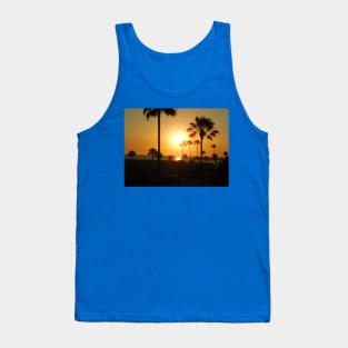 Sunset over the pier Tank Top